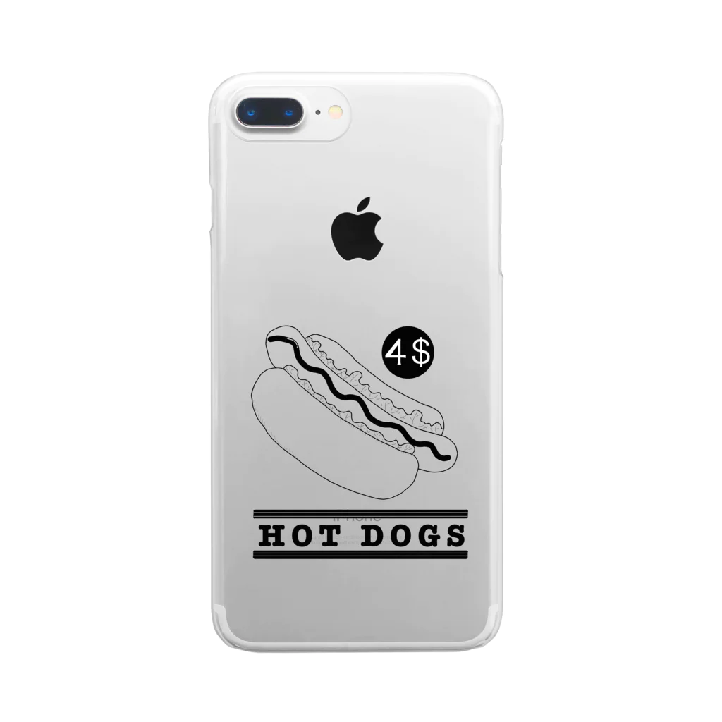 meMEmeのHOT DOGS Clear Smartphone Case