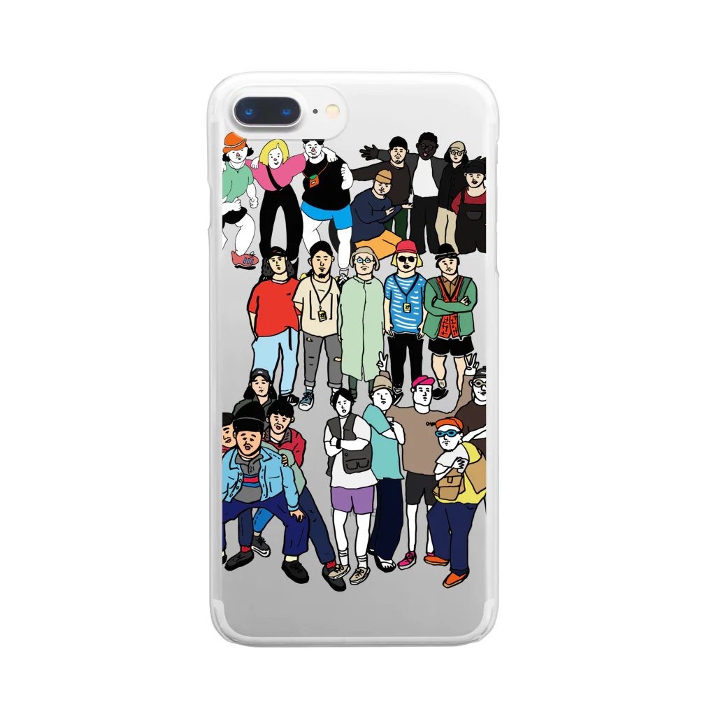 uhei art works.のフレンズなやつら！ Clear Smartphone Case