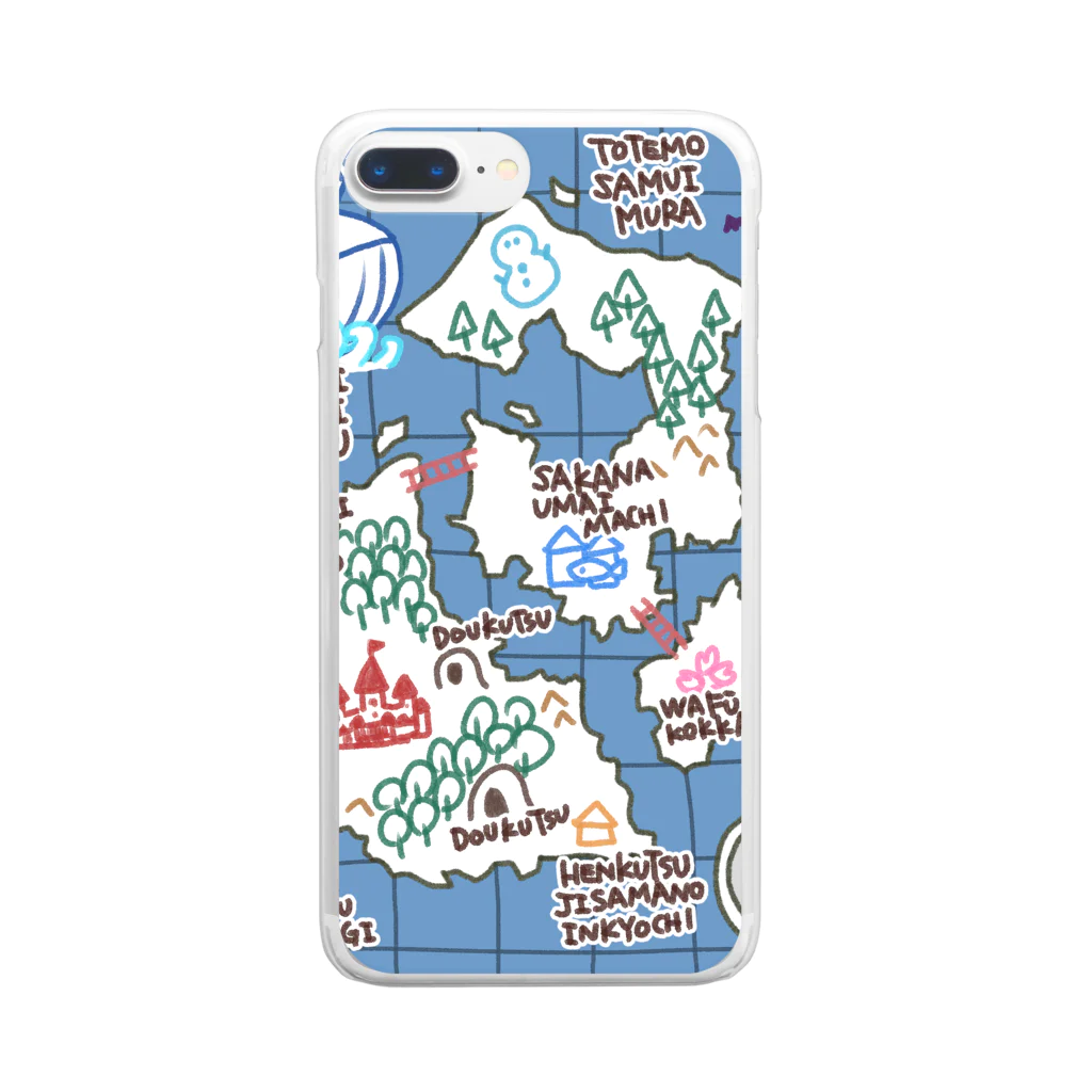 あべのぼうけんの地図 Clear Smartphone Case