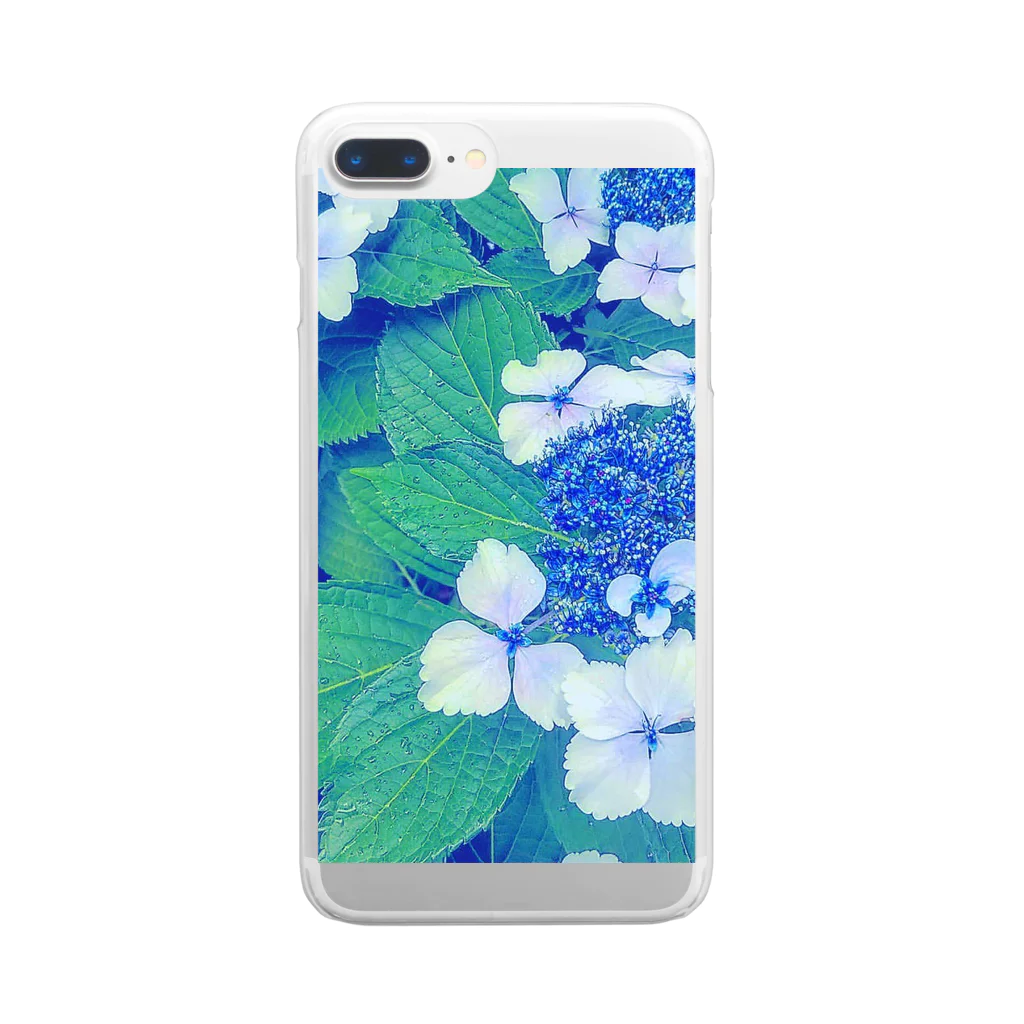 8216vividの紫陽花 Clear Smartphone Case