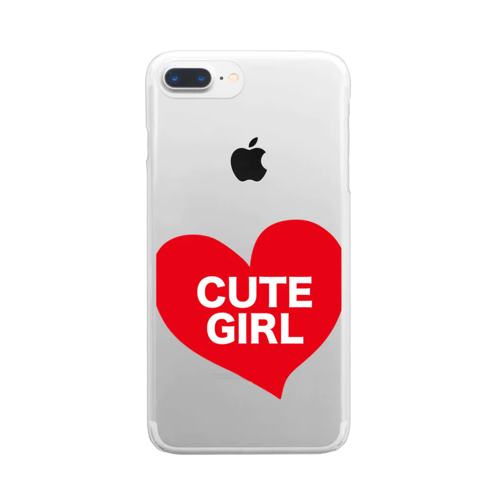 amuYouのCUTEなGIRL Clear Smartphone Case