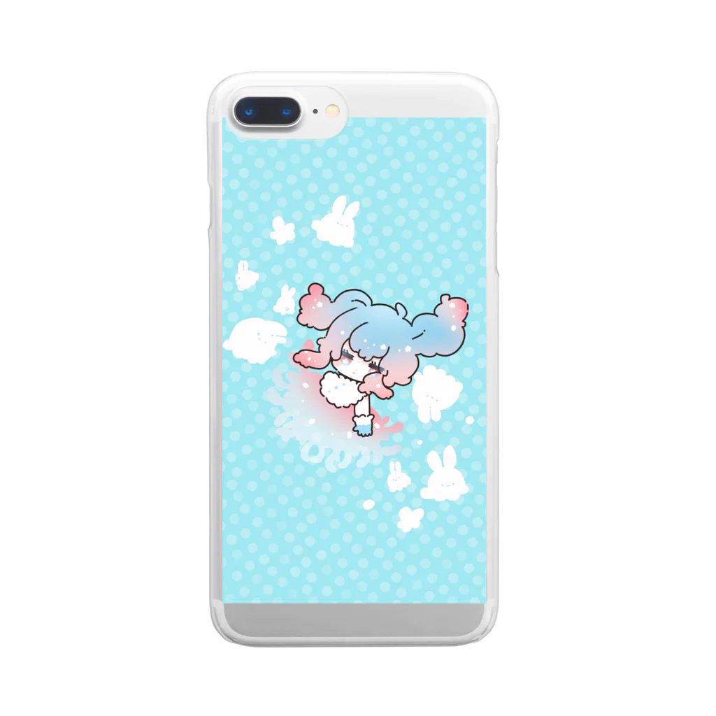 PAs子。🍬ドール垢兼用のぽわぷか海洋生物くらげ少女 Clear Smartphone Case