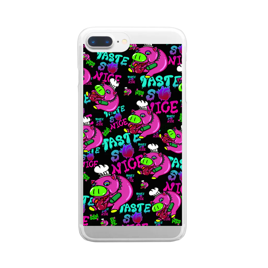 GroPopCandyの病みYummy PIGGY Clear Smartphone Case