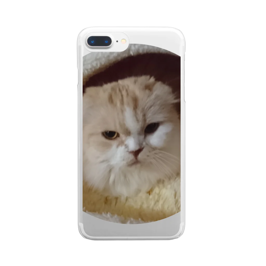 モフねこのクリちゃん Clear Smartphone Case