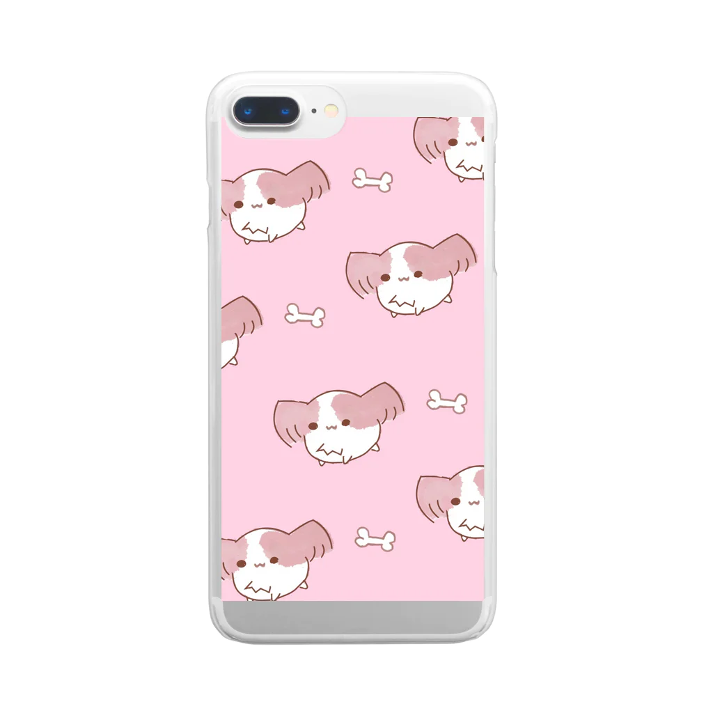 ばんぱいやのぱぴよんくん　ゆめかわピンク Clear Smartphone Case