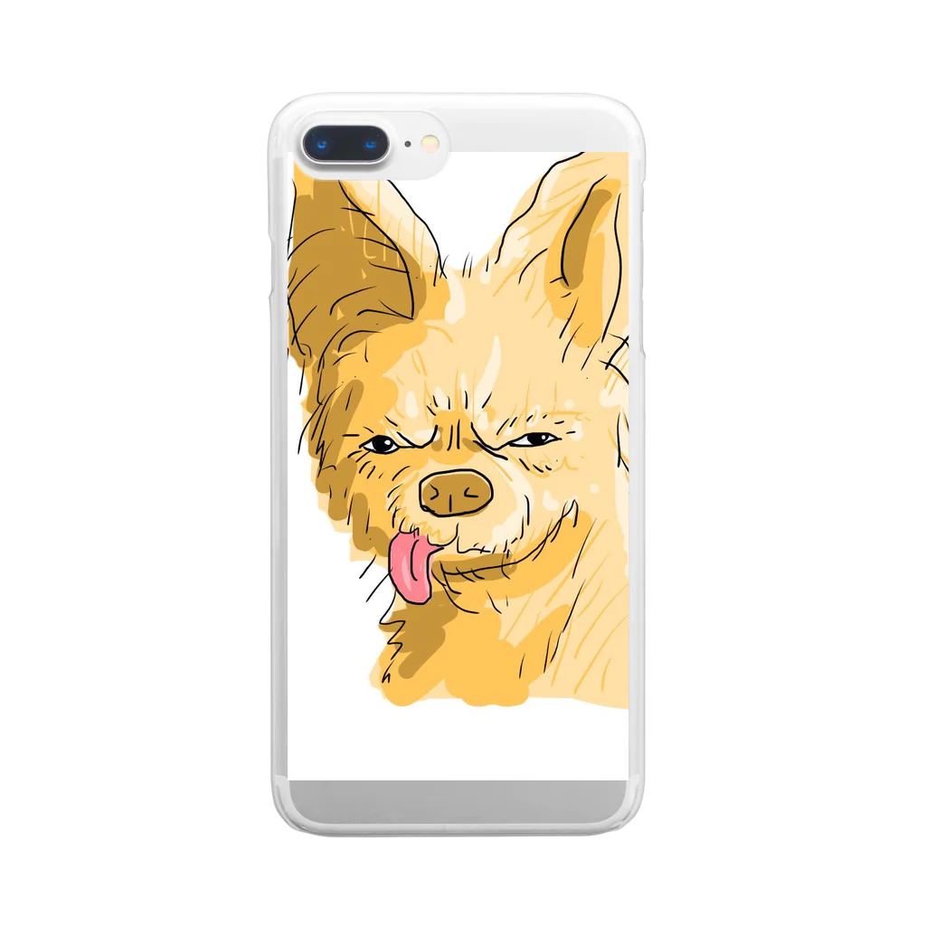 セサミハウスのセサミ（イラスト） Clear Smartphone Case