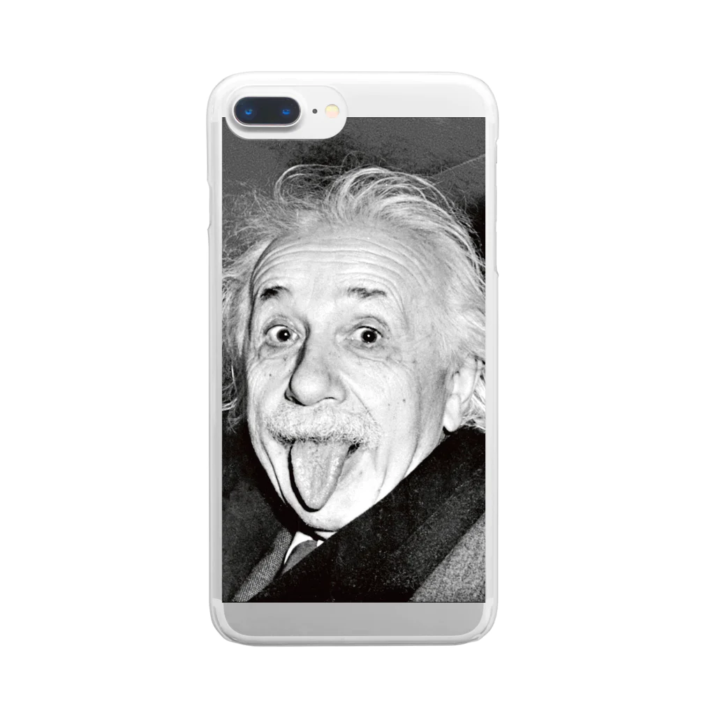 hello!!masterpieceのHello Einstein Clear Smartphone Case