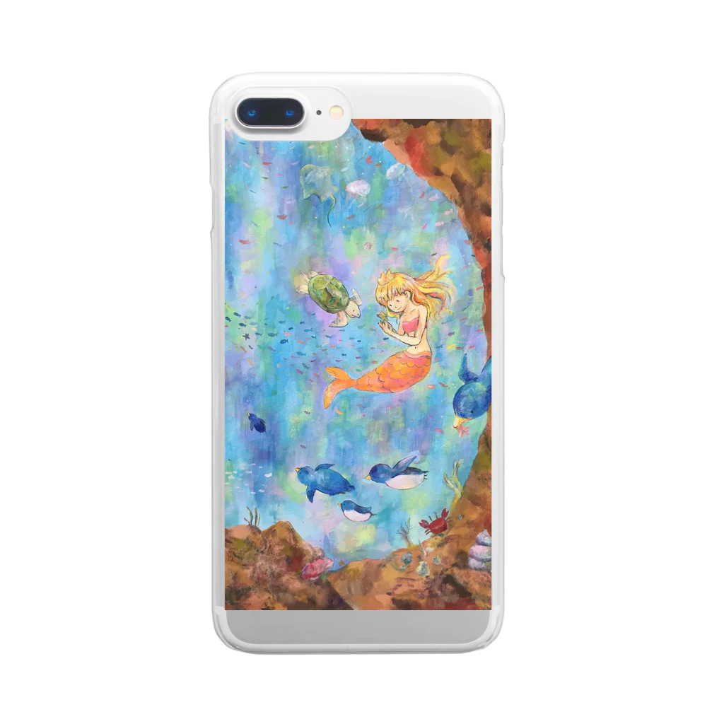 lamplightの宇宙水族館 Clear Smartphone Case