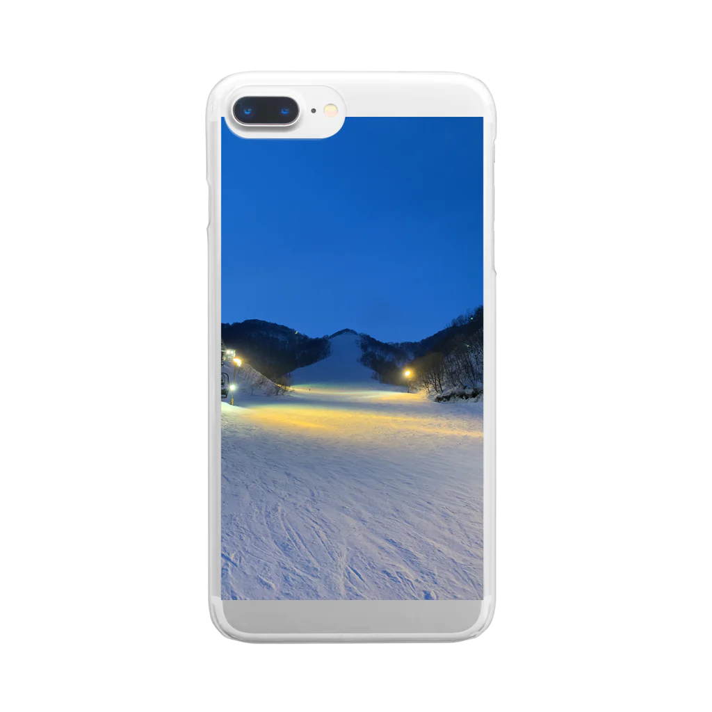 ワンダーランドの雪国の景色 Clear Smartphone Case
