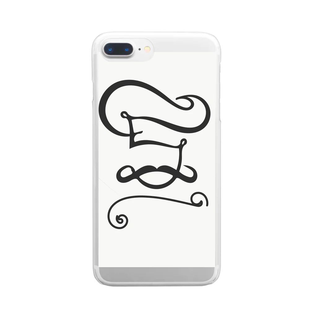 areのヒゲ男爵 Clear Smartphone Case