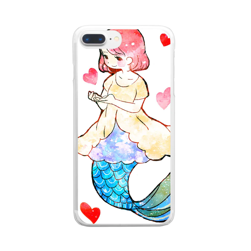 peaches-momokoの人魚姫 Clear Smartphone Case