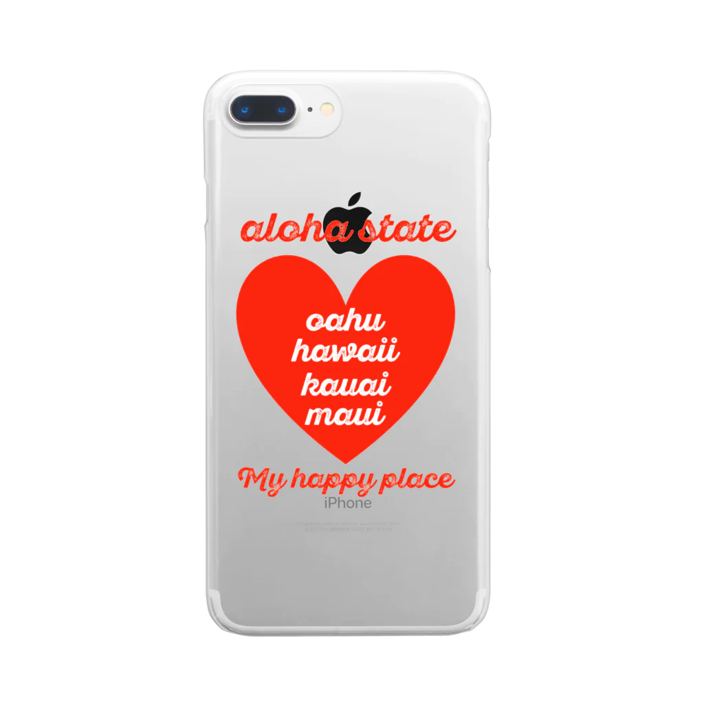 mahaloa968のaloha state (ハート) Clear Smartphone Case