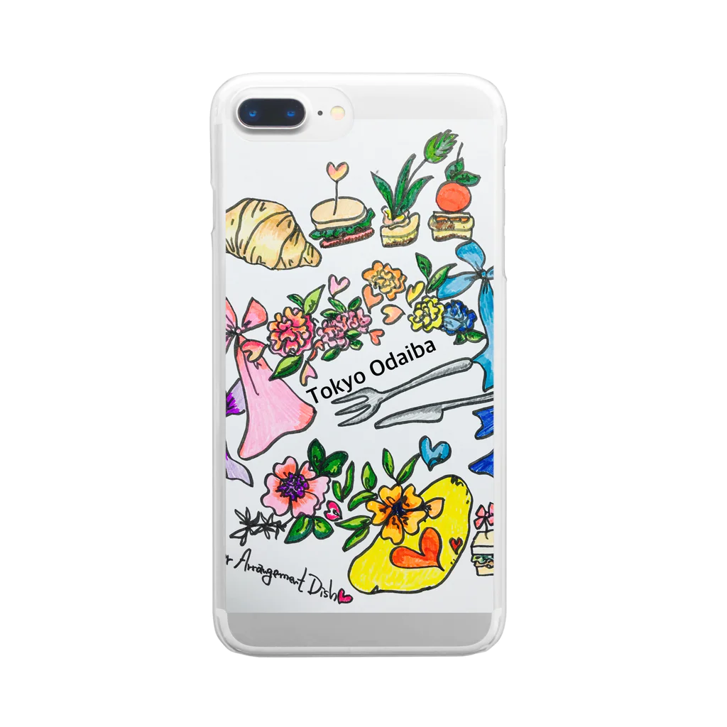 お台場ローズベイデザインのodaiba party amuse Clear Smartphone Case