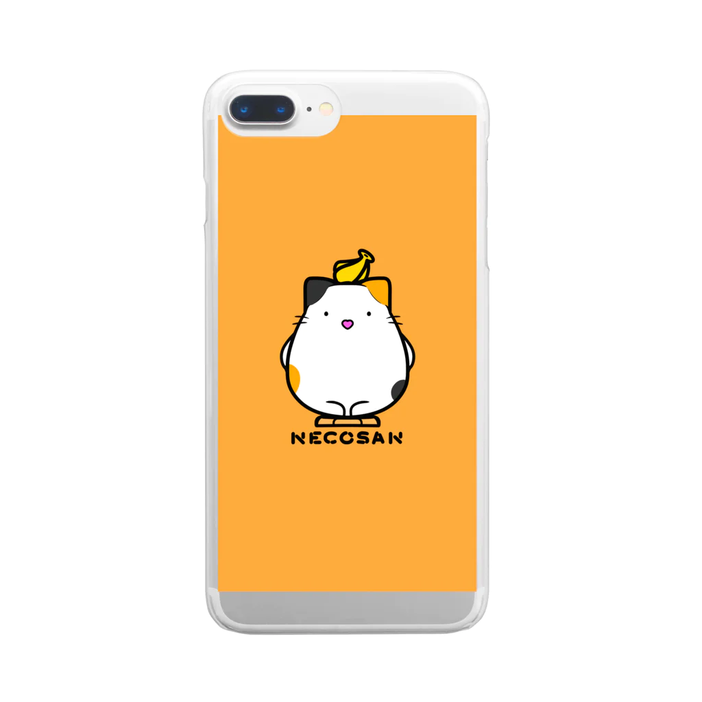 どやネコ！どやちゃん。のねこさんとバナナ Clear Smartphone Case