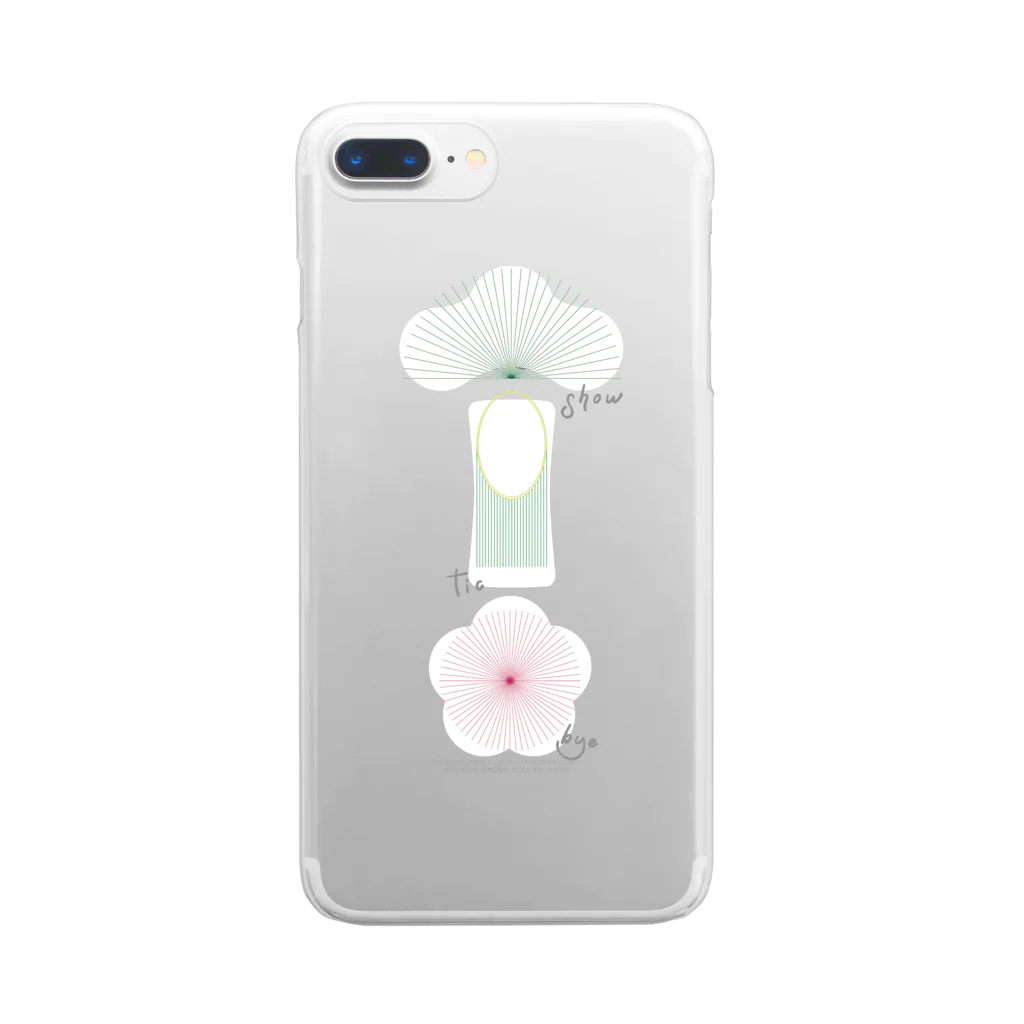 Peach Kitschの松竹梅 Clear Smartphone Case