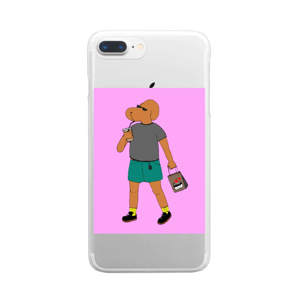 犬小屋の犬 Clear Smartphone Case