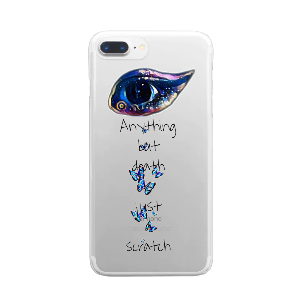 4oxiの我=蝶 Clear Smartphone Case