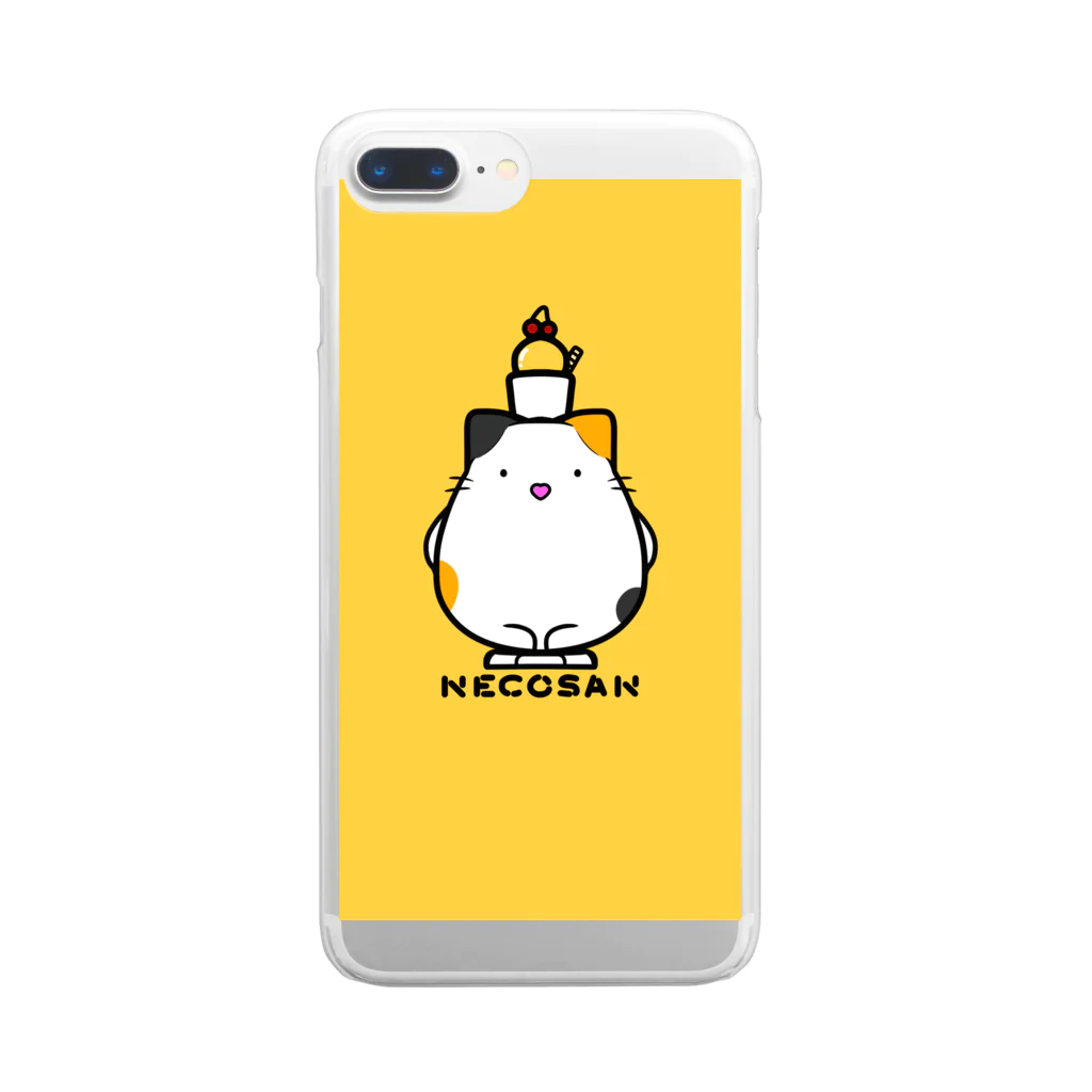 どやネコ！どやちゃん。のねこさんとアイス Clear Smartphone Case