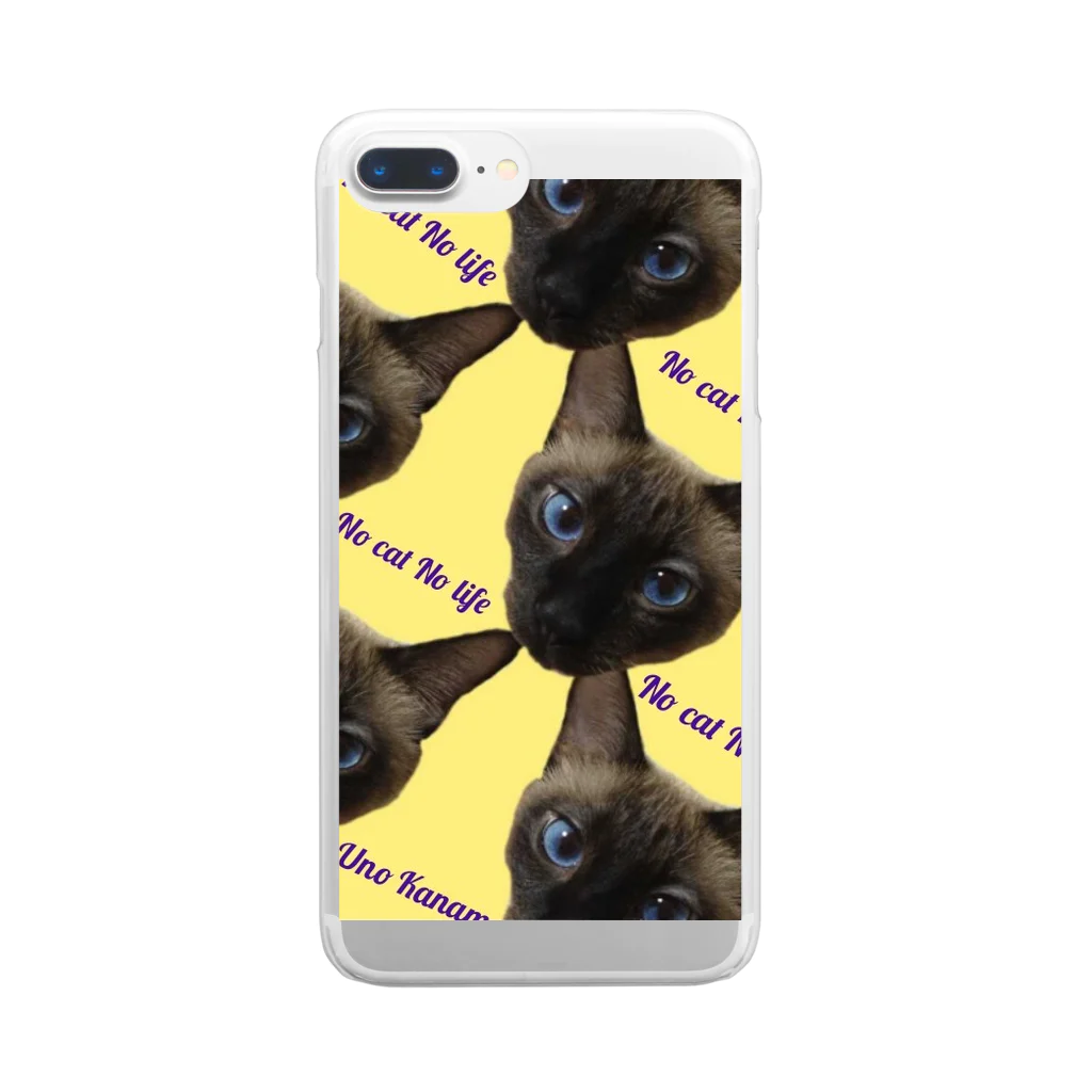 宇乃 枢のNo cat No life(かなめver) Clear Smartphone Case