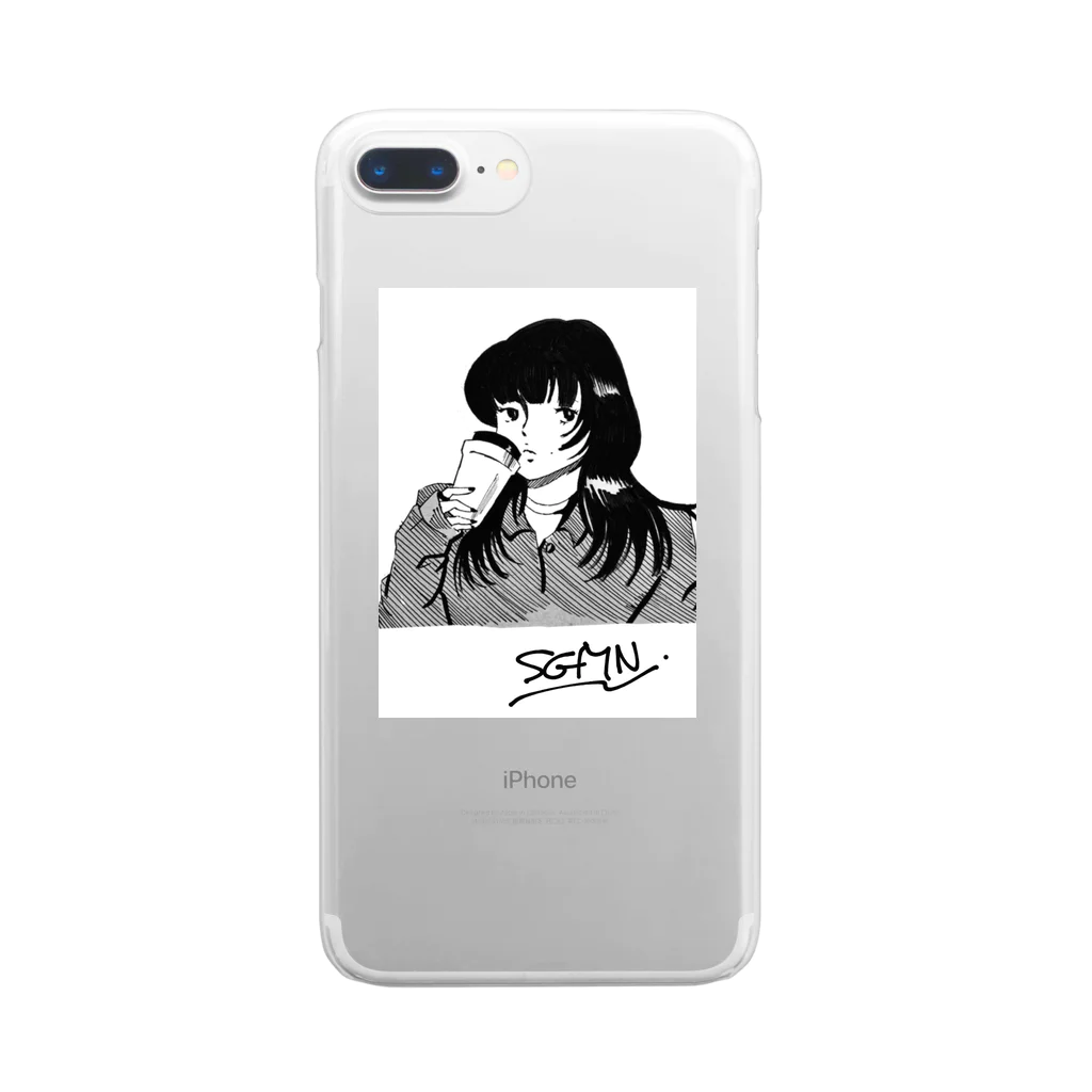 SGMNのあいみょんちゃん Clear Smartphone Case