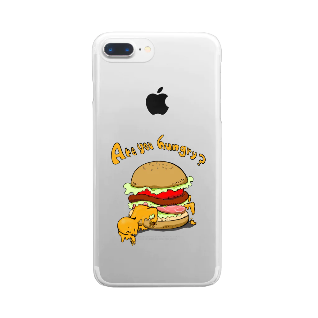 お刺身のハンバーガー食べる？ Clear Smartphone Case