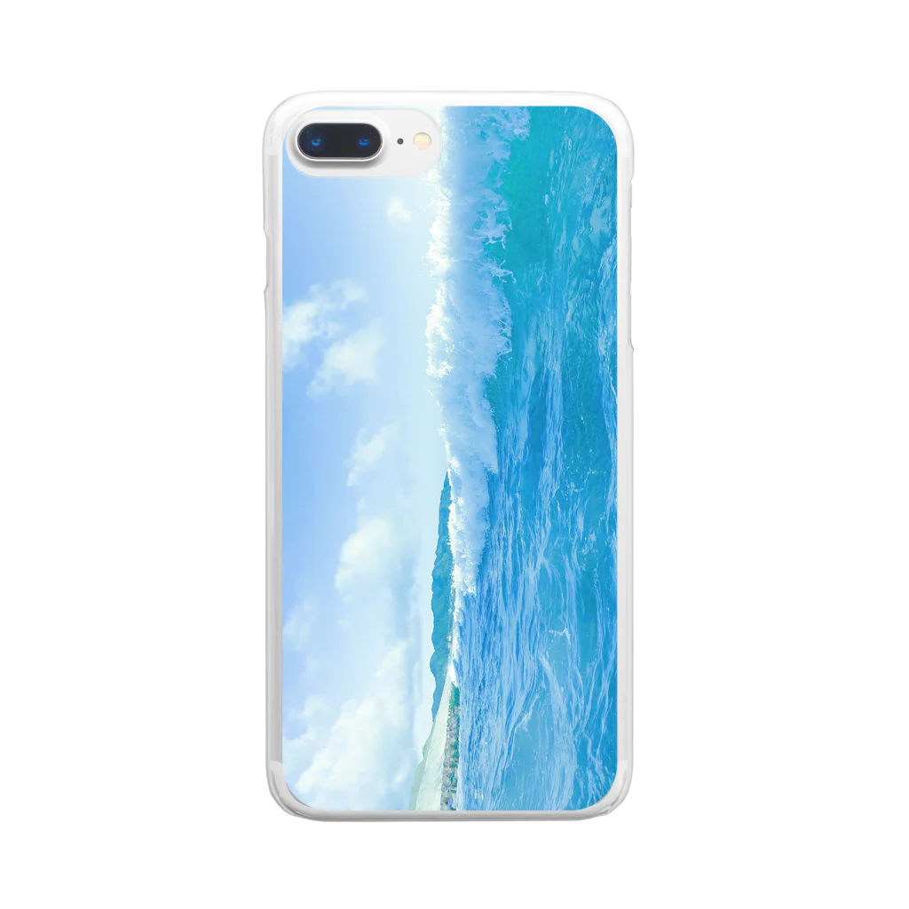 “すずめのおみせ” SUZURI店の夏海空 Clear Smartphone Case