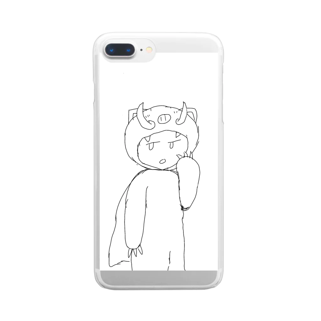 あよなも！のよころんver.猪 Clear Smartphone Case