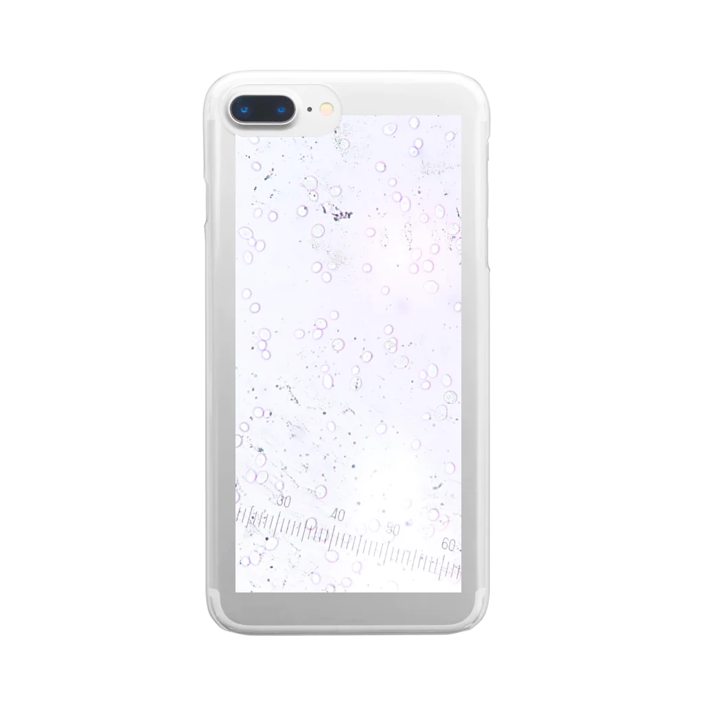 れじの顕微鏡写真 Clear Smartphone Case