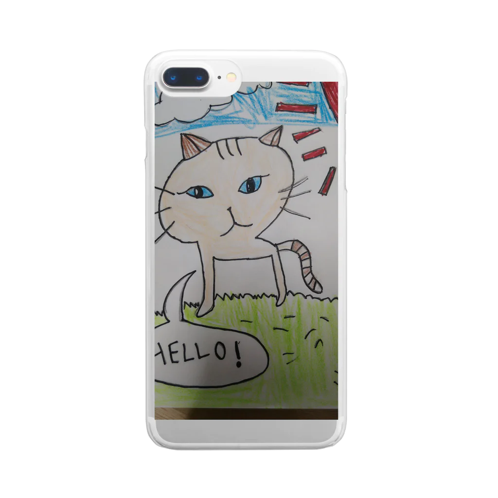 yuki1225のとら猫(茶) Clear Smartphone Case