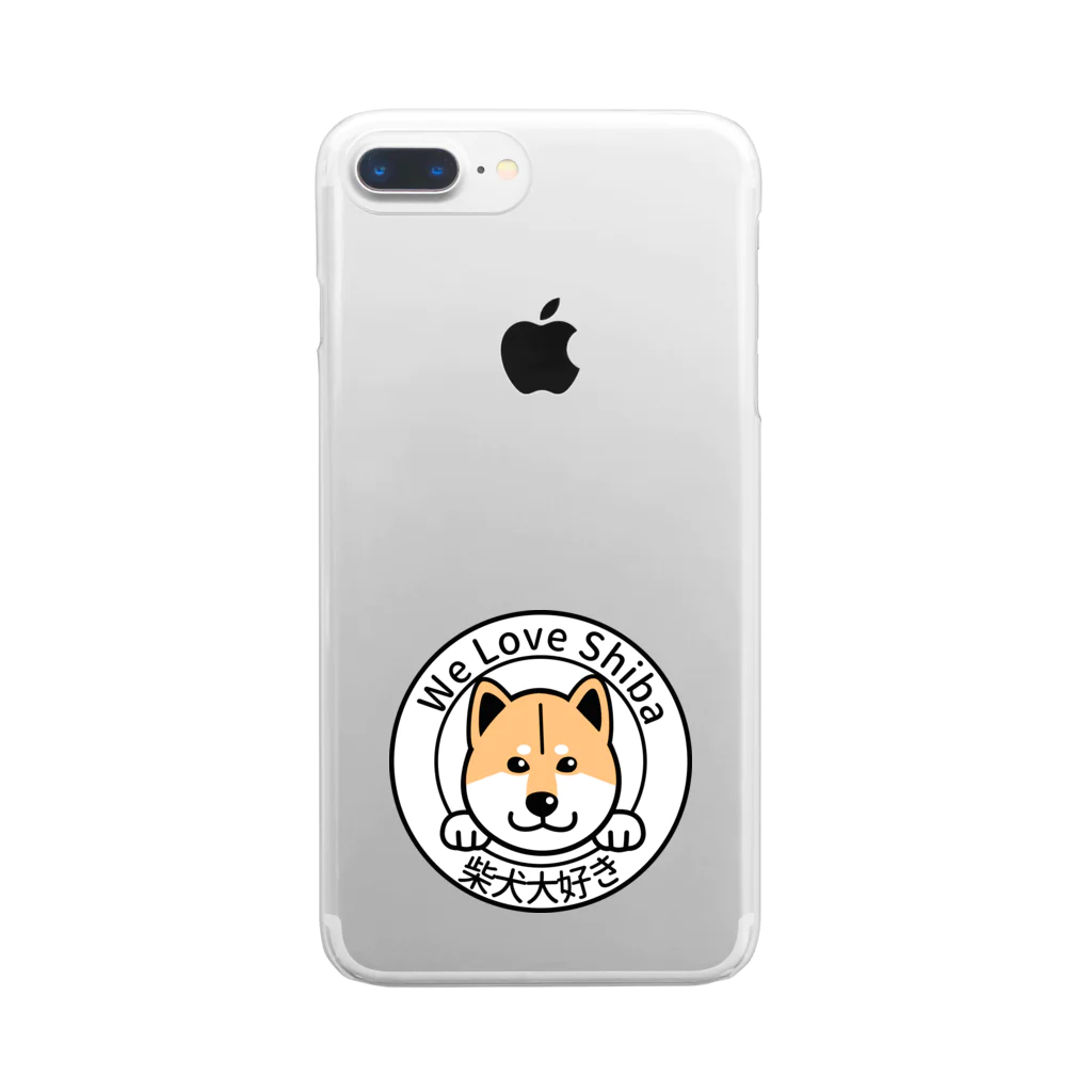 JapaneseRubberStampsの柴犬大好き Clear Smartphone Case