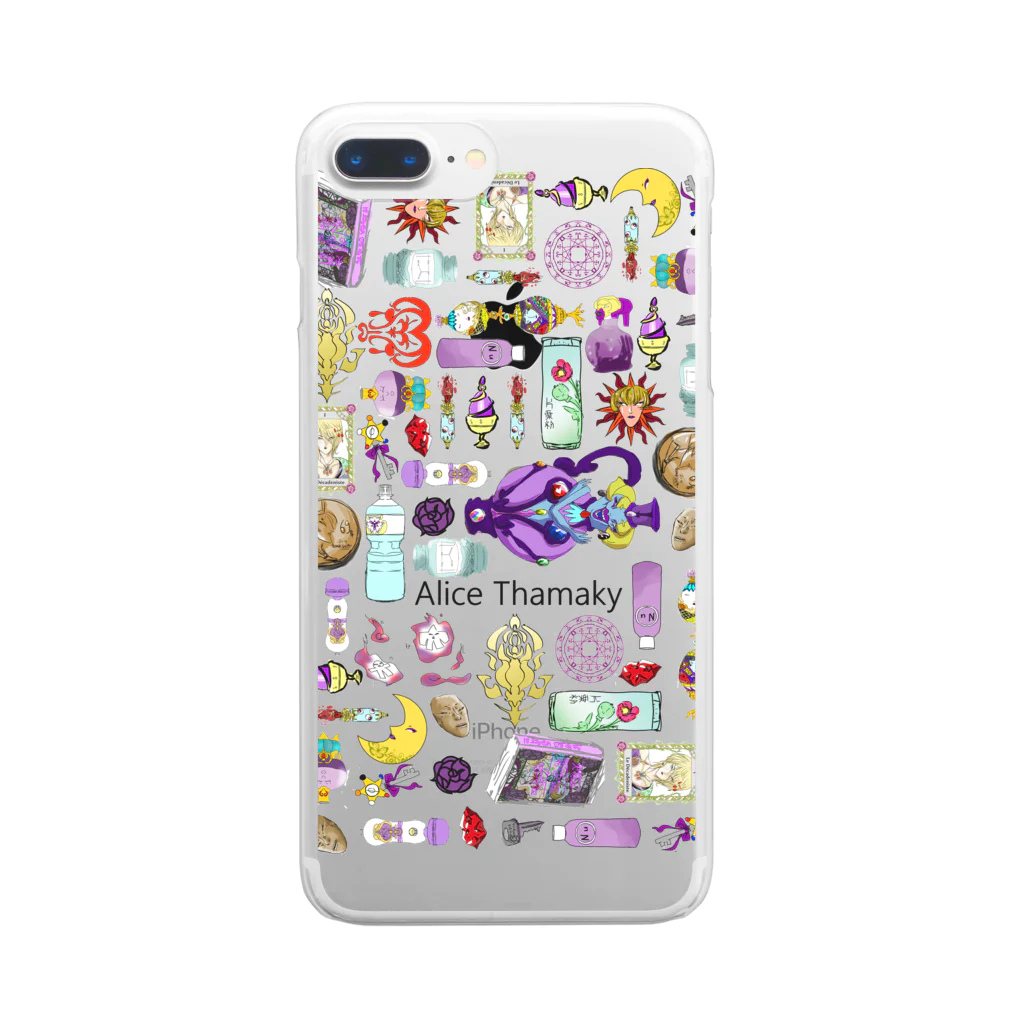 Alice ThamakyのOFGグッズ柄 Clear Smartphone Case