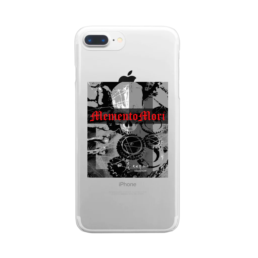 LUNARHOLIC STOREの[大友窯SkullxBASARACRACY]#02「十字」 Clear Smartphone Case