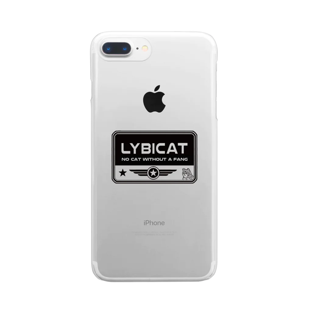 LYBICATのLYBICATエンブレム　レクタングル クリアスマホケース