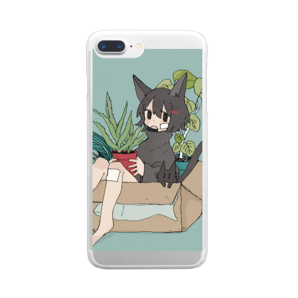 ふみこのアイフォンケース Clear Smartphone Case