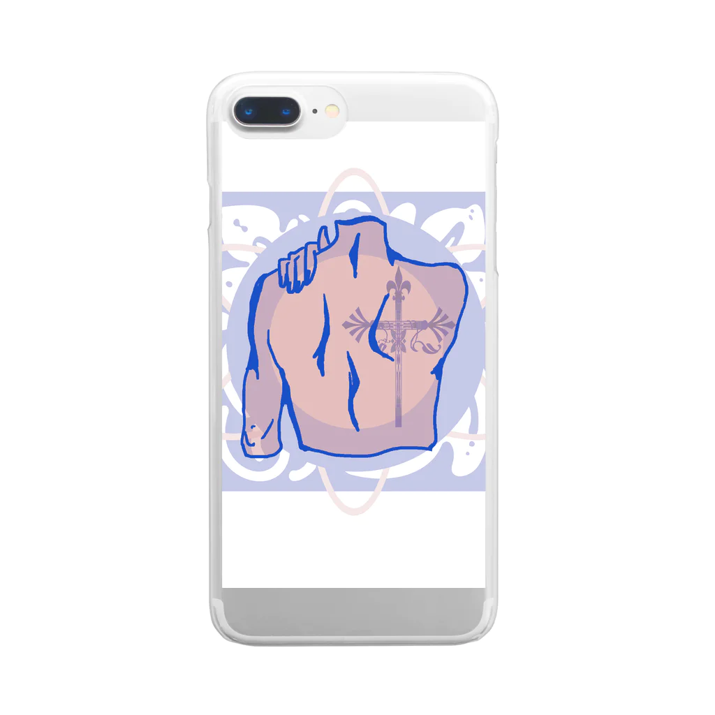 スイヘイリーベの背中 Clear Smartphone Case