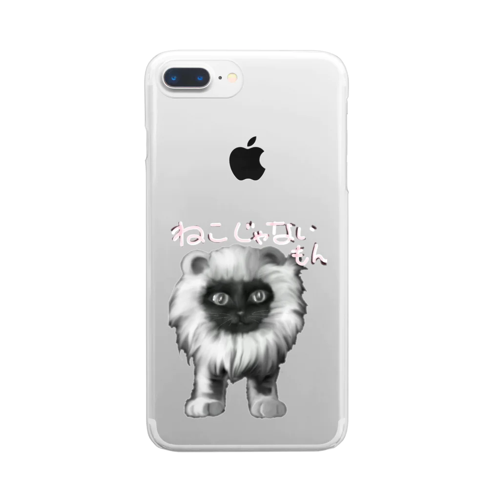 タマのちょびりげ❣️の猫だけど Clear Smartphone Case