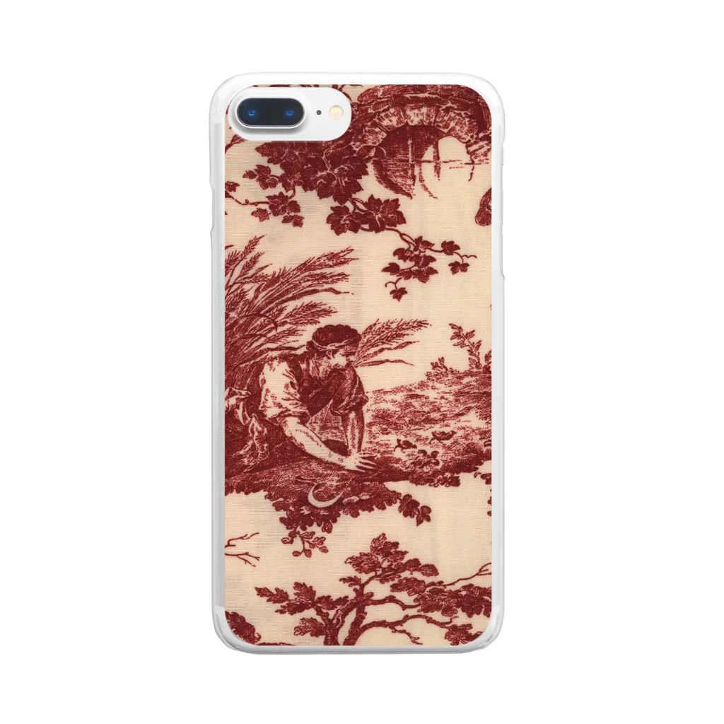 J. Jeffery Print Galleryのトワルドジュイ Toile de Jouy Clear Smartphone Case