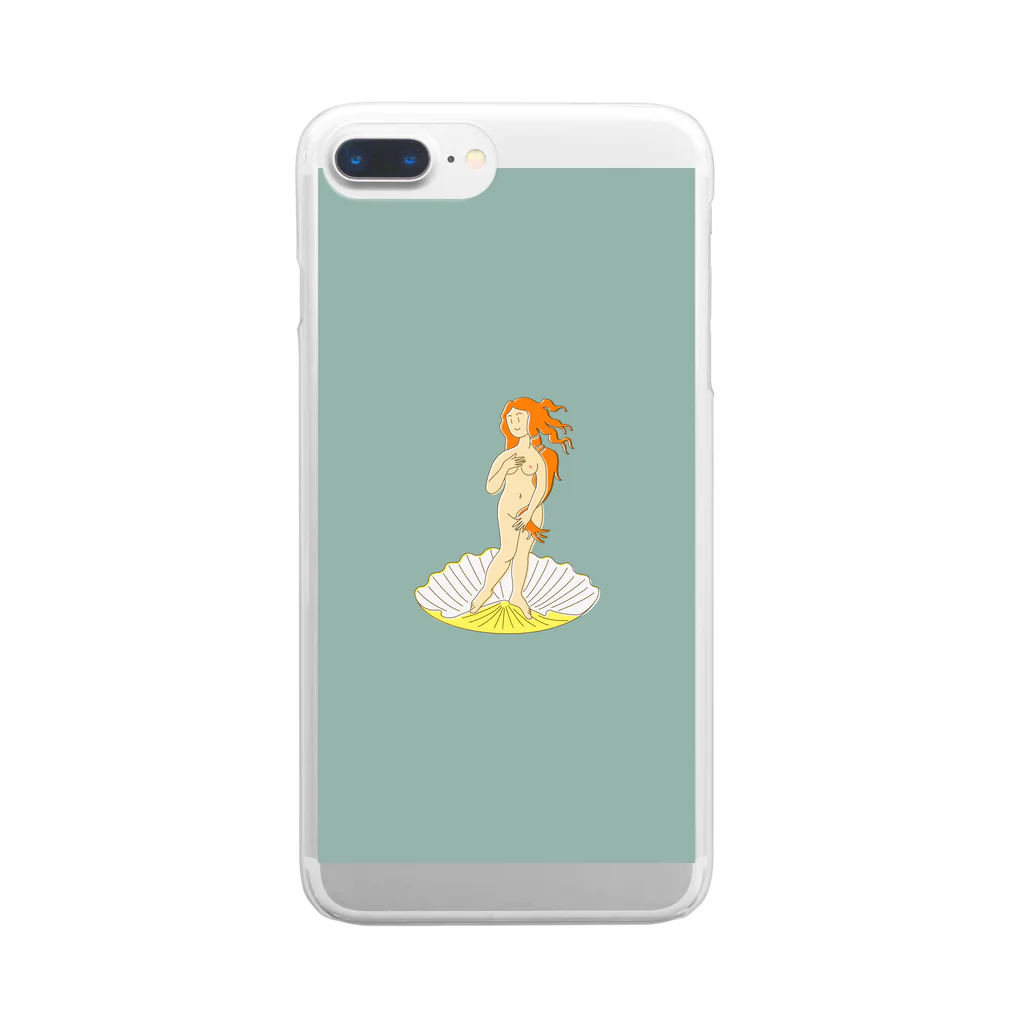 アート商会のボッティチェリ「ヴィーナスの誕生」 Clear Smartphone Case