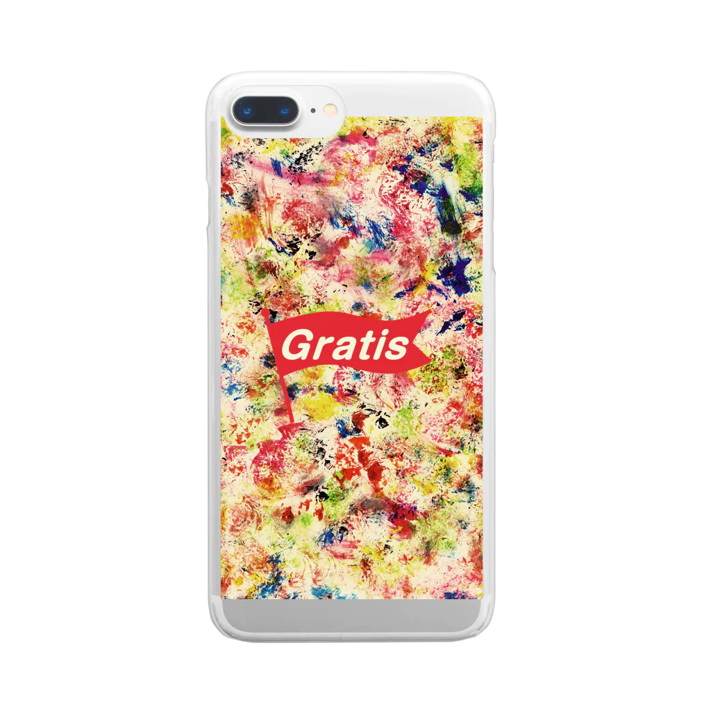 Gratis officialのペンキアート クリアスマホケース