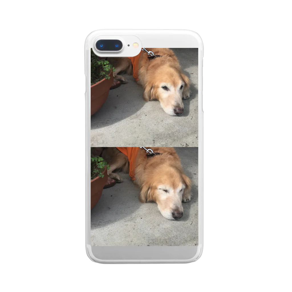 seaの犬 Clear Smartphone Case