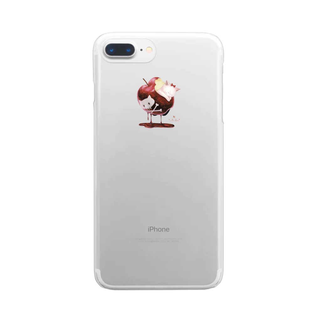 水無月堂の白猫姫 Clear Smartphone Case