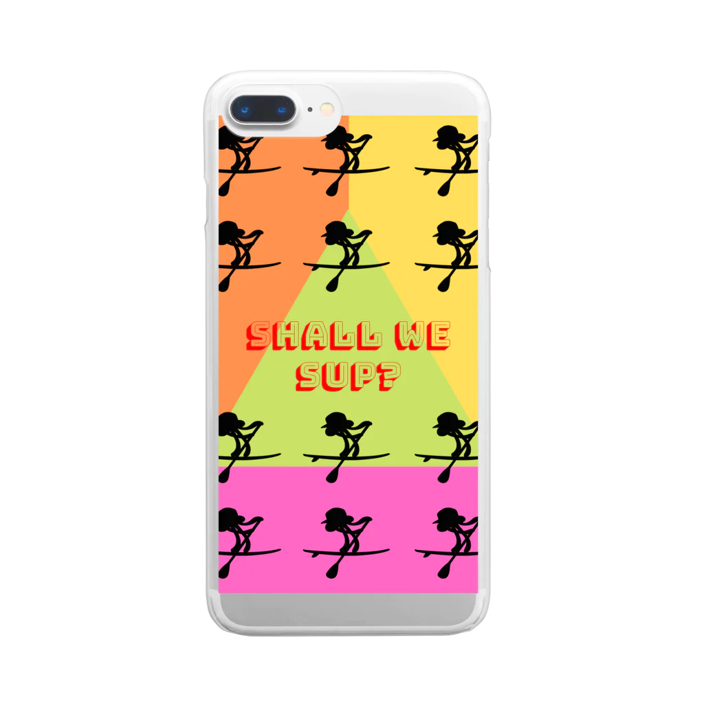 Shall we SUP?のPOP de Shall we SUP? Clear Smartphone Case