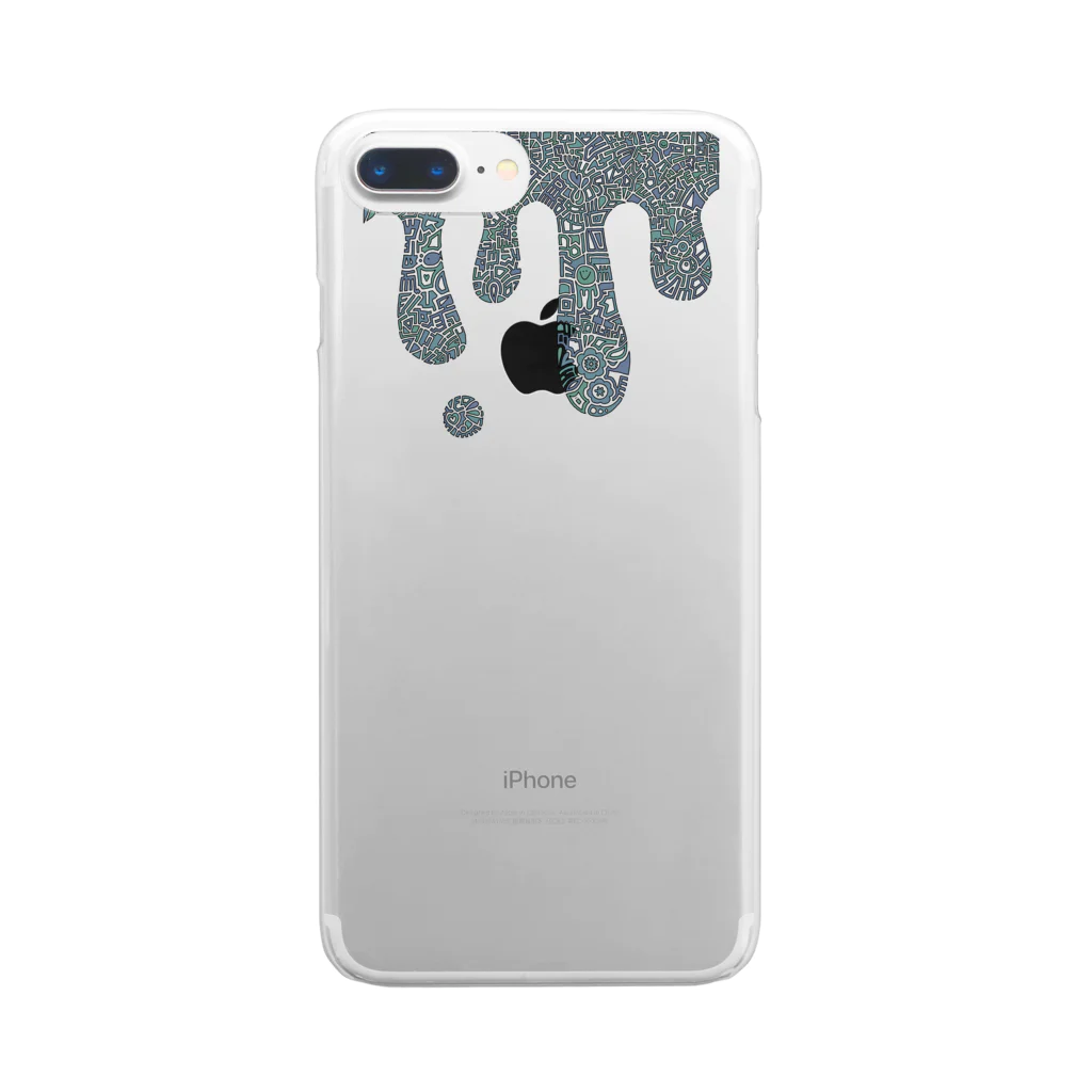 rumaruの液だれ Clear Smartphone Case