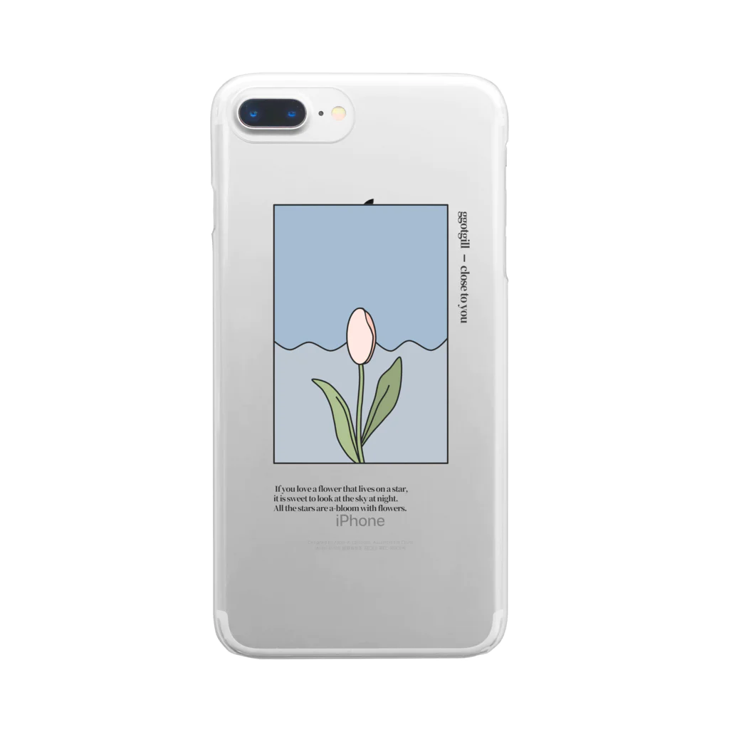 ggotgill（コッキル）のtulips Clear Smartphone Case