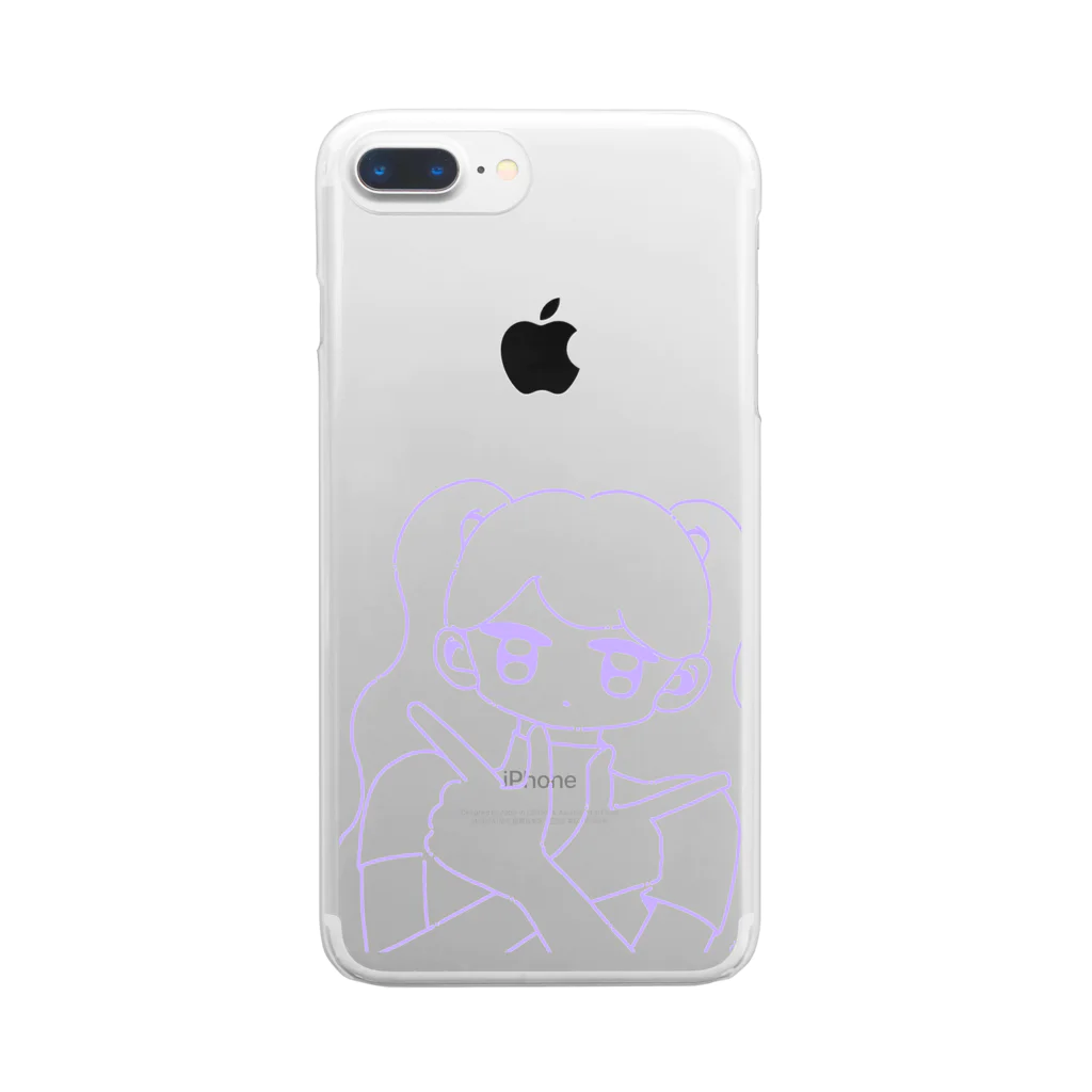 しおみろの安室ちゃん憧れギャル　ぽわカラー Clear Smartphone Case