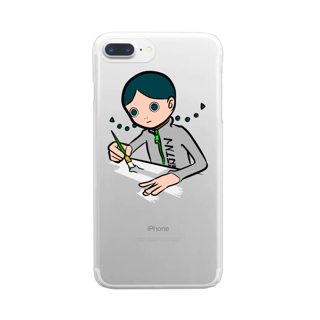 アストロ温泉のぬりぬり Clear Smartphone Case