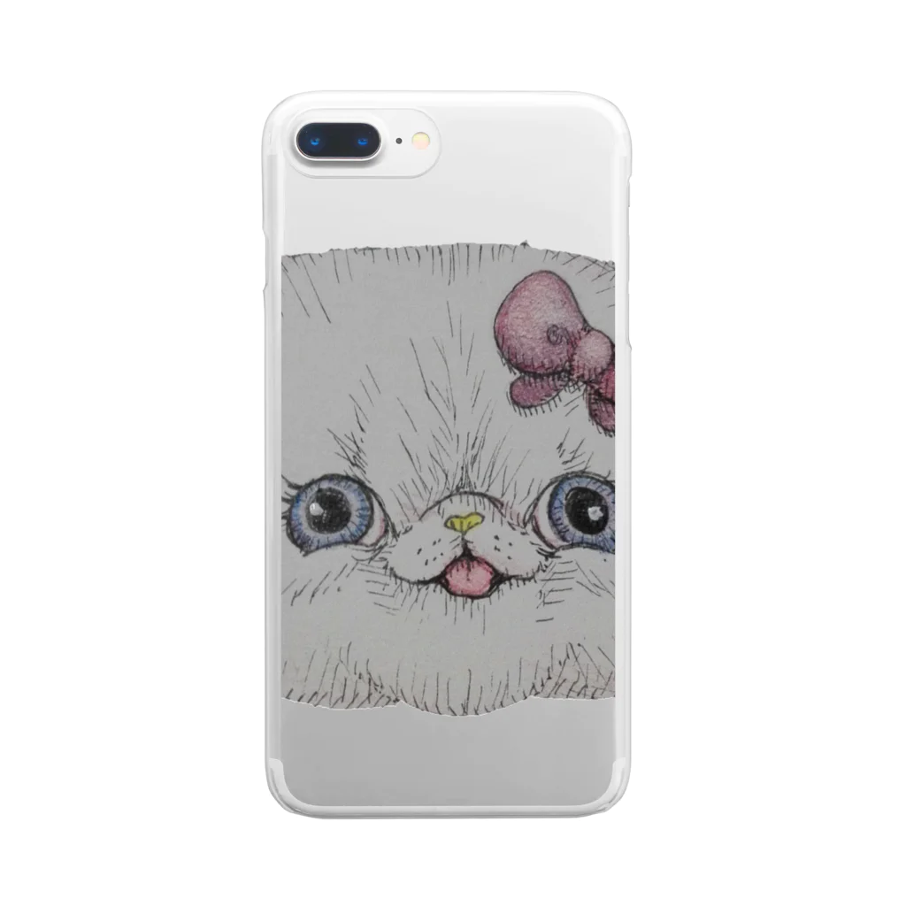 Atelier of cute catsのニコニコ　サニーちゃん Clear Smartphone Case