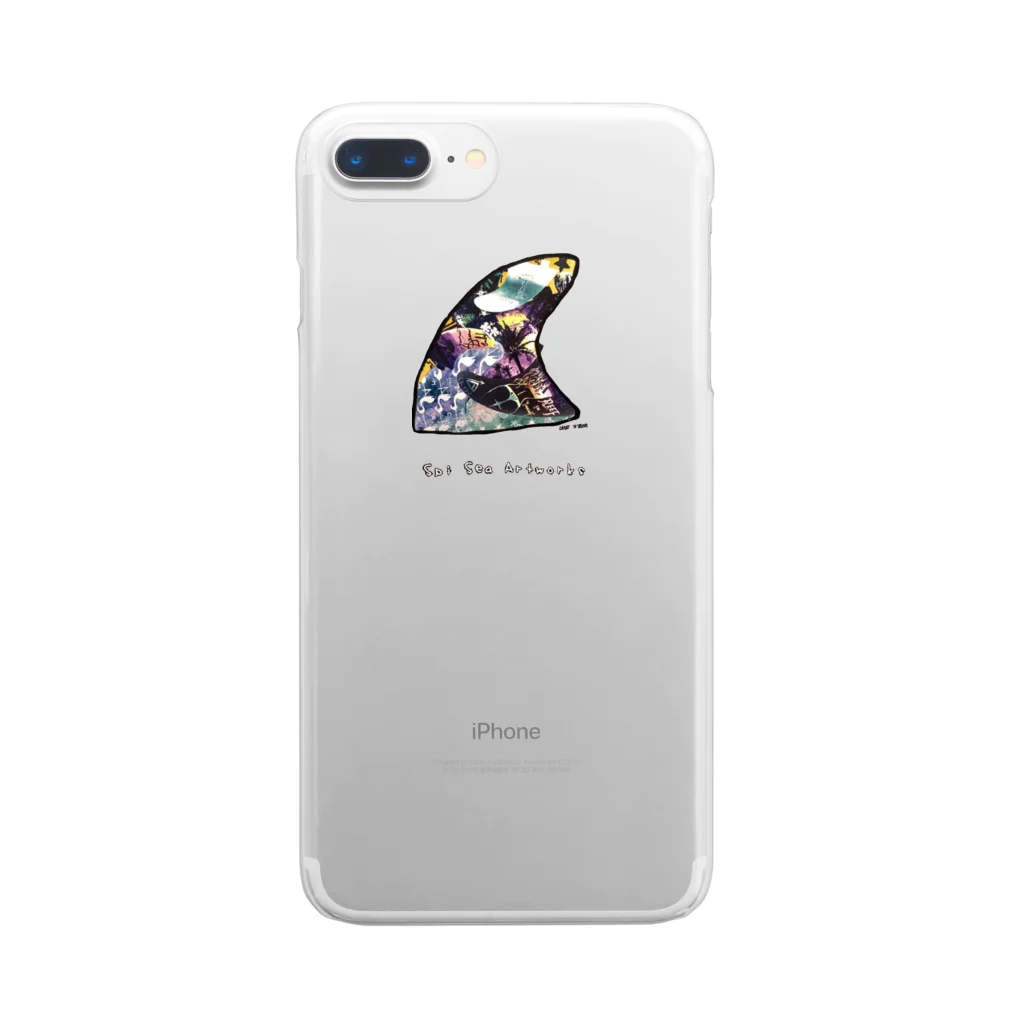 Spisea Artworksのspi sea surf Clear Smartphone Case