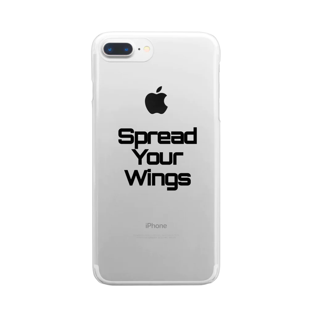 WingsのSpread Your Wings クリアスマホケース