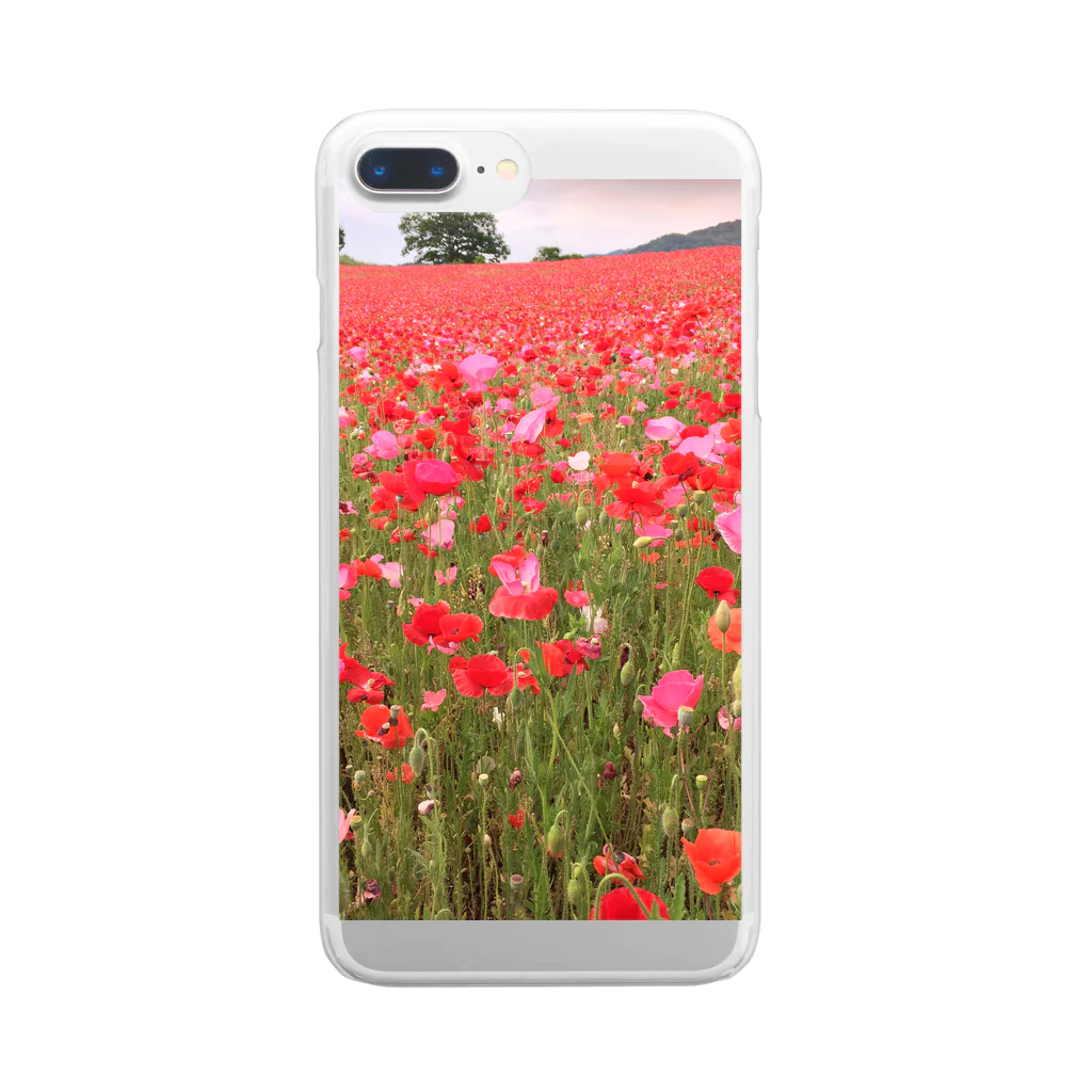 ロックの花畑 Clear Smartphone Case